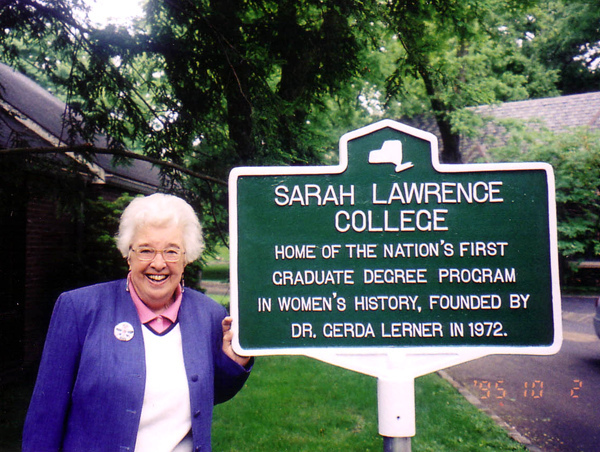 Gerda Lerner at Sarah Lawrence College Gerda Lerner at Sarah Lawrence College